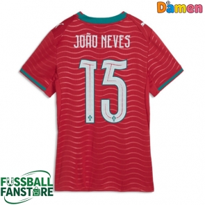 Portugal Joao Neves #15 Replik Heimtrikot Damen WM 2026 Kurzarm